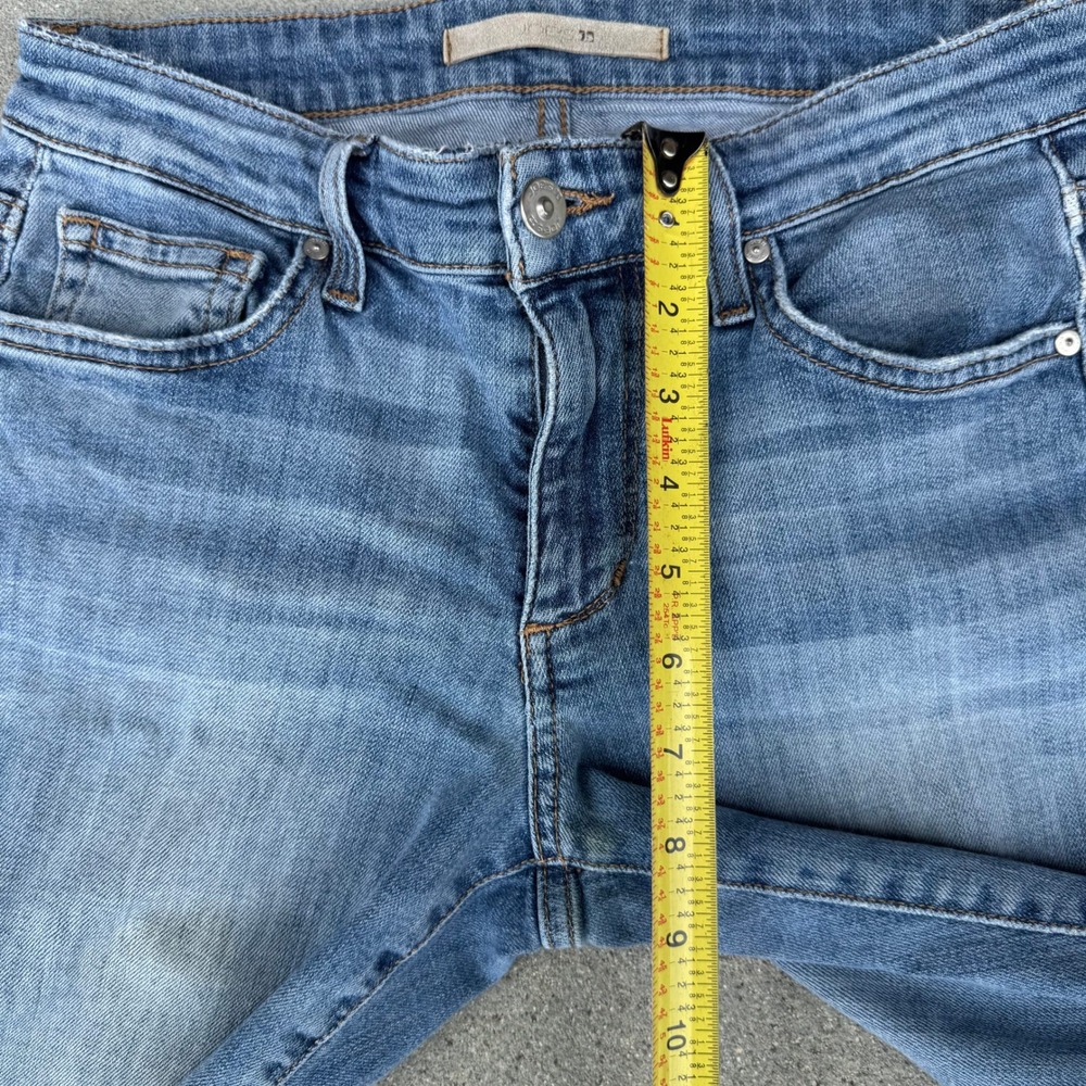Joes Jeans Women Size 24‎ Mid Rise Slim Straight Raw Edge Cuff Medium Wash Denim - Picture 7 of 11